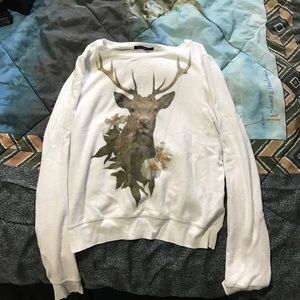 Wildfox deer sweater small super soft